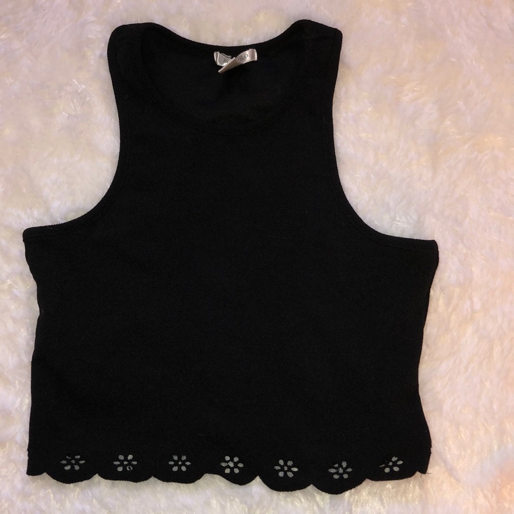 Black crop top